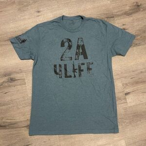 Devil Dog Concepts Men's Gray Graphic T-Shirt L 2A for Life